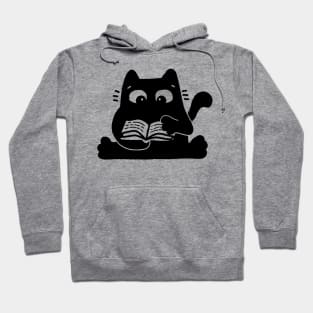 Reading cat Hoodie